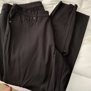 Women’s black polyester dress pants